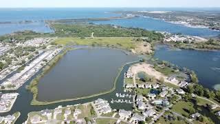 Catawba Island Ohio Aerial Views near Port Clinton  PTXVI [upl. by Akena]