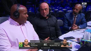 DC Rogan amp Anik react to Alex Pereira’s UFC 307 win vs Khalil Rountree Jr  ESPN MMA [upl. by Lulita]