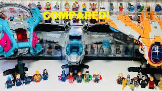 Lego Marvel Benatar 2021 Avengers Quinjet 2023 amp Bowie 2023 Compared [upl. by Gnohc193]