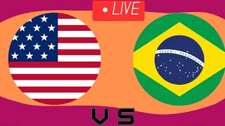 USA vs Brazil football live match international friendly [upl. by Allsopp707]