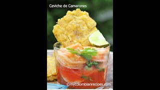 Ceviche de Camarones Colombian Shrimp Ceviche [upl. by Reiche]