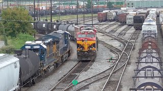 3T Atlantas Big CSX and NS Yards Tilford and Inman Atlanta GA 09022016 ©mbmars01 [upl. by Arimak]