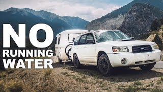 Living w NO Running Water  HOW  13ft Scamp Trailer [upl. by Va]