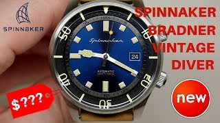 4K SPINNAKER BRADNER VINTAGE DIVER WATCH REVIEW [upl. by Keefe813]