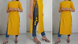 New Kurti Design Cutting and Stitchinglatest side Dori Kurti CuttingSuit Kurti Design 2023 [upl. by Schriever255]