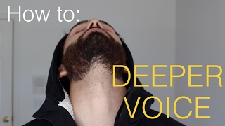 How to make your voice DEEPER  4 Steps [upl. by Sigmund]