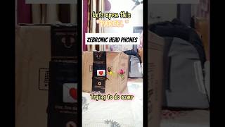 Parcel opening ✨🌷 Zebronic head phones 💌 ashortaday asmrvideo ytshort ytcreateryoutuberlife [upl. by Robert113]