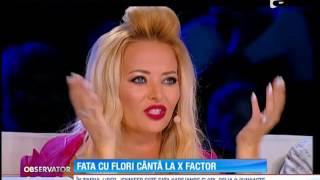 Fata cu flori cântă la X Factor [upl. by Auohp818]