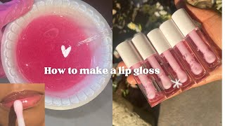 How to make a Lip Gloss  beginner Friendly [upl. by Inalaehon430]