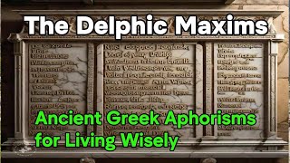 The Delphic Maxims – Ancient Greek aphorisms for living wisely [upl. by Ellehsar]