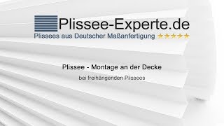 Plissee  Montage mit Halteclips an der Decke [upl. by Liuqnoj887]