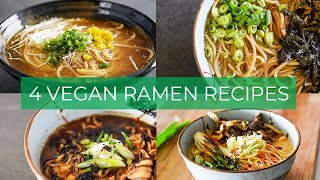 BEST Vegan Ramen Recipes  EASY Broths to make TODAY [upl. by Soisanahta53]