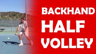 Backhand Half Volley Technique  HALF VOLLEY [upl. by Garner]