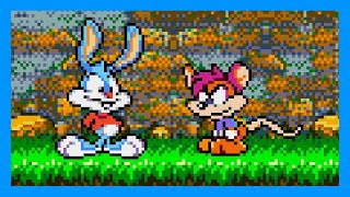 Tiny Toon Adventures Busters Hidden Treasure Sega Genesis full game completion session 🐰🥕🎮 [upl. by Ahseen115]