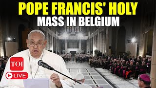 Pope Francis LIVE I Holy Mass In Belgium Stadium LIVE I Pope Francis Latest News [upl. by Rysler98]