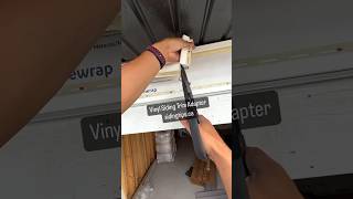 Joining vinyl siding J channel and nailing with a roofing nailer with trim adapter [upl. by Daraj280]