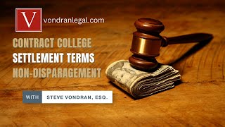 Settlement terms  the nondisparagement clause explained [upl. by Seniag636]