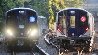 NYCT Staten Island Railway R211S Train 100104 on the SIR LocalExpress Second Day of Service [upl. by Mylan]