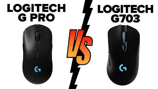 Logitech G Pro Wireless vs Logitech G703 LIGHTSPEED  Which Mouse Is Better [upl. by Miran]