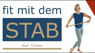 21 min fit mit dem Stab  Gesundheitstraining im Stehen [upl. by Inafetse]