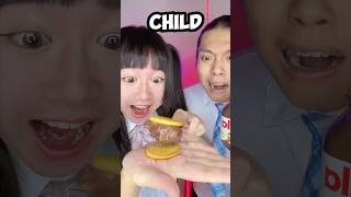 Adult VS Child Emoji Food Challenge ASMR🥵OREO asmr funny mukbang [upl. by Angell]