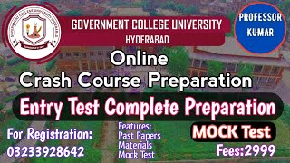 GCUH Online Entry Test Preparation GCU Hyderabad Entry Test Preparation GCUH Test Preparation [upl. by Adore]