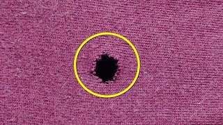 How to fix a hole on a Tshirt in a simple and easy way [upl. by Servais]