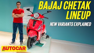 Bajaj Chetak  All variants explained  Walkaround  Autocar India [upl. by Mueller215]