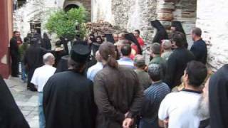 The belt of Virgin Mary in the Vatopedi monastery [upl. by Anirres]