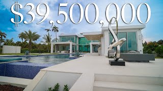 Inside a 39500000 MEGA MANSION in West Palm Beach FLORIDA [upl. by Malet]