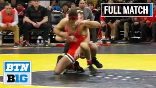 125 LBS 4 Nick Piccininni Oklahoma State vs 1 Spencer Lee Iowa  2020 B1G Wrestling [upl. by Naarah]