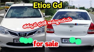 Etios gd  Life 2028  for sale Telugu  9342022929 [upl. by Blakelee]