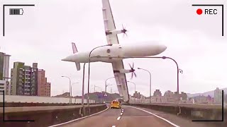 Most Terrifying Plane Crashes Caught On Camera [upl. by Aya]