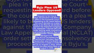 Byju Plea US Lenders Opposed tradeprince intradaynews stocknews [upl. by Mikol717]