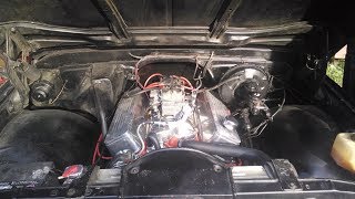 454 Big Block C10 700r4 Transmission Install  part 3 [upl. by Ereveneug581]