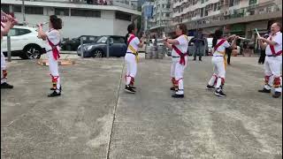 English Morris dancers around Mui Wo Ferry Pier [upl. by Akehsal617]