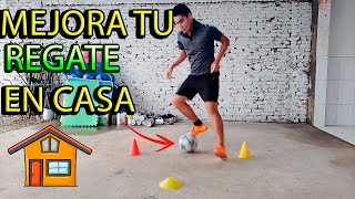 COMO MEJORAR EL REGATE EN CASA EN FUTBOL para ENTRENAR 2024 TUTORIAL [upl. by Wernick214]