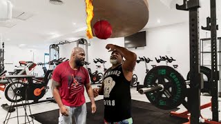 Shannon Briggs In Gym For Rampage Jackson [upl. by Garek114]