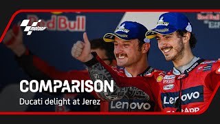 Ducati delight at Jerez  Comparison  2022 SpanishGP [upl. by Milt]