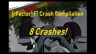 rFactor F1 Crash Compilation 3 [upl. by Clancy606]