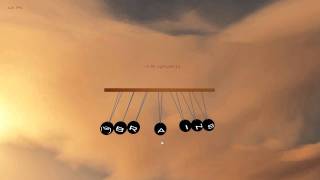 Simple Newtons Cradle  C and OpenGL [upl. by Northey]