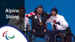 Victory Ceremony  Mens Giant Slalom sitting  Alpine skiing  PyeongChang2018 Paralympic Winter [upl. by Altaf]