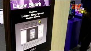 CEDIA 2011 Remote Technologies Inc Exhibits Its Laser Shark Custome Engraved Software [upl. by Ainesell]