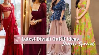 Latest Diwali Outfit Ideas😍 Diwali Dresses For Women Diwali Outfit Ideas explorewithpreeta diwali [upl. by Conway252]