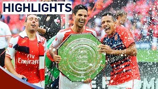 Arsenal 30 Manchester City  Community Shield 2014  Goals amp Highlights [upl. by Kettie]