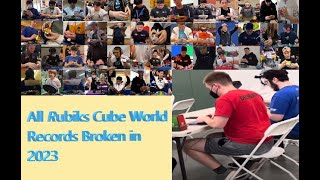 All Rubiks Cube World Records broken in 2023 [upl. by Mavra]