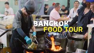 Ultimate BANGKOK FOOD TOUR  Jay Fai Suda Jok Prince  More [upl. by Allerbag]