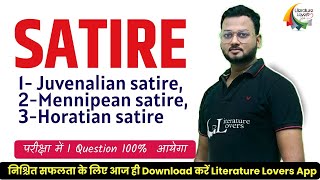 Satire in English Literature  Literature Lovers  AKSRajveer Sir [upl. by Yrnehnhoj]