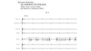 Salvatore Sciarrino  Quaderno Di Strada Audio  Score [upl. by Naji]