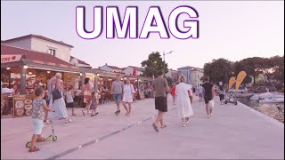 Umag Croatia  Evening Walking Tour 4K UHD [upl. by Aivatnuhs]